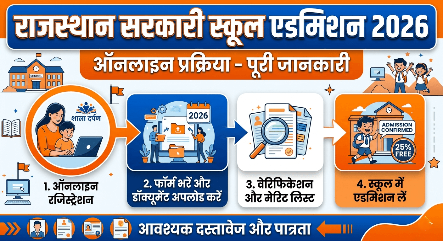 Government School Admission Rajasthan 2026 –